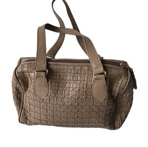 Vintage 80’s Meyers USA Woven Tassel Brown Satchel Bag